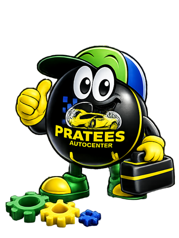 Mascote Prates Auto Center Joinha