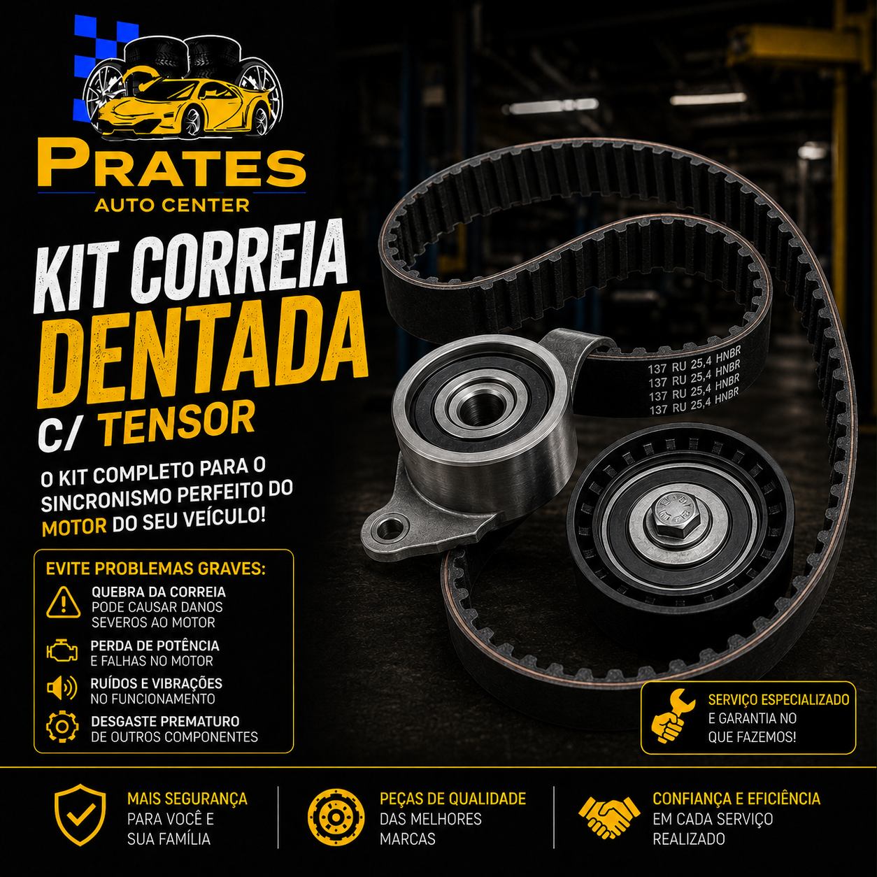 Kit correia dentada c/ tensor